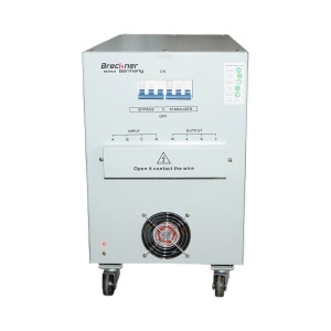 Stabilizator automat de tensiune 30KVA trifazat cu servomotor, bypass, afisaj LCD Breckner Germany - Img 4