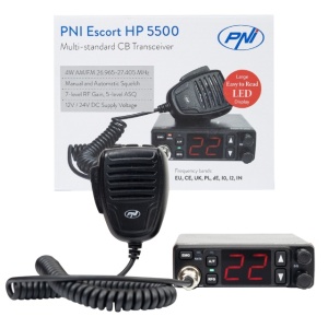 Statie radio CB PNI Escort HP 5500, multistandard, 4W, AM-FM, 12V/24V, ASQ, RF Gain, mufa de bricheta inclusa - Img 6