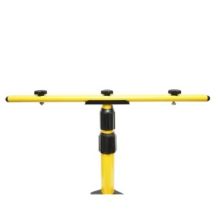 Stativ trepied proiector dublu metalic, inaltime reglabila 62-155cm - Img 5