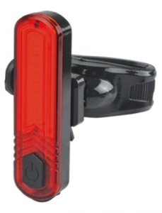 STOP - CAVALIER Baterie reincarcabila prin USB 10 COB chips - rosii 30 Lumeni 4 Modalitati iluminare