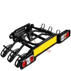 Suport biciclete Peruzzo Parma 3 biciclete 706/3 cu prindere pe carligul de remorcare Negru - Img 2
