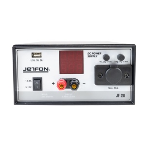 Sursa de tensiune PNI Jetfon JF-20, 5-15V reglabil, 13.8V fix, 5V USB, 0-20A, 220-240V, negru - Img 2