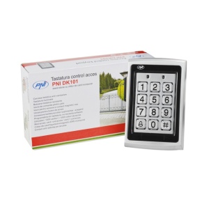 Tastatura control acces PNI DK101 stand alone antivandal cu cititor de card exterior si interior IPX6 - Img 4