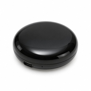 Telecomanda universala inteligenta smart Wi-Fi IR Blaster 2.4GHz cu senzor temperatura si umiditate, raza 10m, aplicatie Tuya Smart Life, compatibila Alexa si Google Home - Img 2