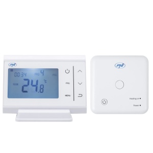 Termostat fara fir PNI CT60 pentru centrale termice, afisaj iluminat, programe zilnice - Img 5