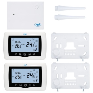 Termostat inteligent PNI CT400 fara fir, cu WiFi, controleaza 1 centrala si 2 zone diferite, parter etaj prin Internet, pentru centrale termice, pompe, electrovalve, APP TuyaSmart, histerezis 0.2 grad - Img 8