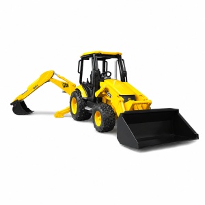 Tractor JCB MIDI CX cu încărcător frontal și lamă - Bruder - Img 2