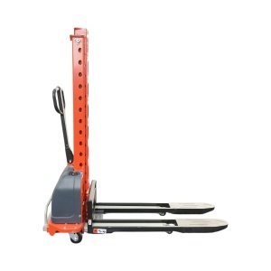 Transpalet semi-electric 500kg cu autoincarcare, baterie Li-ion 12V, 33Ah, inaltime ridicare 1300mm - Img 7