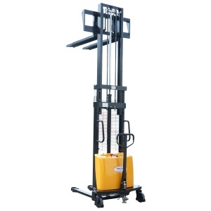 Transpalet semi-electric cu sarcina maxima 2T, inaltime ridicare 3000mm, furci 1150mm Breckner Germany - Img 6