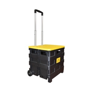 Troler compact din plastic pentru cumparaturi - Img 4