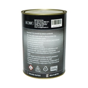 Vopsea email anticoroziva 3 in 1 maro ciocolatiu lucios pentru metal 2kg, direct pe rugina, pe baza de apa Breckner Germany - Img 3