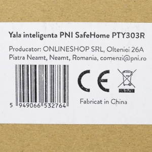 Yala inteligenta PNI SafeHome PTY303R, dreapta, acces cu amprenta, cod, card, cheie, pentru maxim 300 utilizatori - Img 6