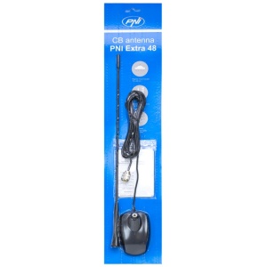 Antena CB PNI Extra 48, cu magnet inclus, 45 cm, 26-30MHz, 150W, SWR 1.0, fibra de sticla - Img 2
