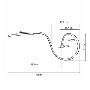 Arc scormonitor cu sageata 590x32x12mm SUP 29 - Img 5