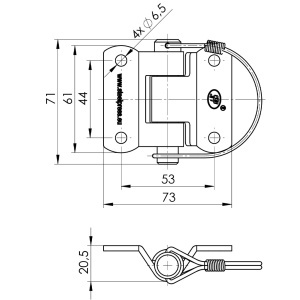 Balama remorca cu bolt detasabil - Img 2