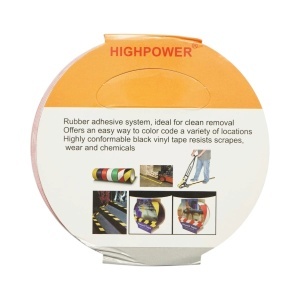 Banda adeziva de avertizare si marcare podea PVC rosu-alb 48mm x 33m HighPower - Img 9