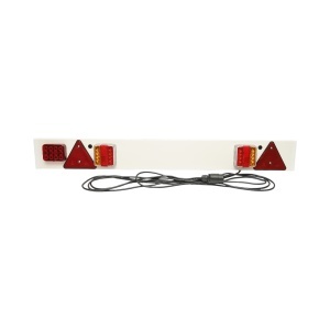 Bara remorca 1220mm, 2x lampa LED, 1x lampa ceata LED, 2x triunghi reflectorizant, cablu 6m si priza 7 pini 12/24V