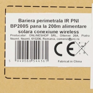 Bariera perimetrala IR PNI BP200S pana la 200m, 3 raze, alimentare solara, 4000 mAh, conexiune wireless, negru - Img 7