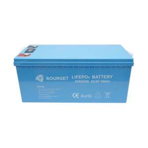 Baterie Li-ion 2.56kW LiFePO4 25.6V, 100Ah cu BMS, deep cycle, display LCD 410x370x160mm IP54 Bourget