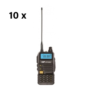Bax 10 bucati statie radio VHF/UHF portabila CRT FP00 dual band 144-146 si 430-440 MHz negru, VOX, 128 canale, Scan, Programabila, Lanterna, FM radio 76-108 MHz, TOT, Repeater - Img 5