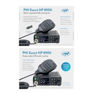 Bax cu 10 bucati statie radio CB PNI Escort HP 8900 ASQ, 12V / 24V, RF Gain, Roger Beep, CTCSS-DCS, Dual Watch AM/FM comutati doar in banda EU - Img 10