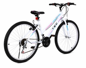 Bicicleta EROS 24 inch alb cu roz si albastru - Img 2