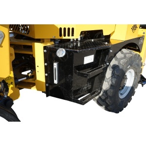 Buldoexcavator articulat compact 1.8T, motor diesel 61CP Euro 5 cu brat excavator, cupa frontala, furci paleti, picon hidraulic Breckner Germany - Img 11