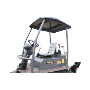 Buldoexcavator articulat compact 2.5T, motor diesel 52CP, adancime sapare 1600mm, cupa frontala si brat excavare spate THOR - Img 9