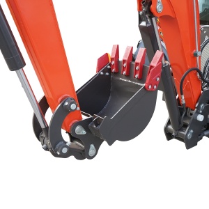 Buldoexcavator articulat compact 2.8T, motor diesel 50CP, cupa frontala si brat excavare spate THOR - Img 14