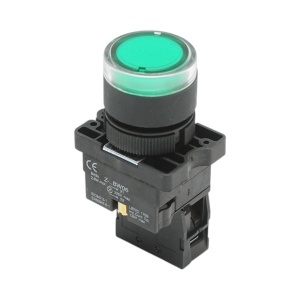 Buton indicator LED verde cu rezistenta integrata 1NO, 220V, LAY5 Breckner Germany - Img 3