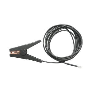 Cablu de racordare cu clema crocodil negru pentru gard electric - Img 2