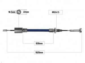Cablu Frana 830/1020mm Knott - Img 2