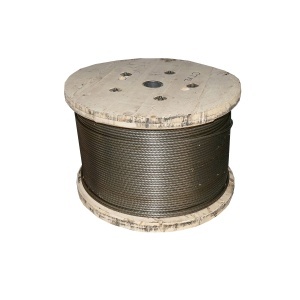 Cablu troliu otel 6x25 Ø 11mm cu inima metalica 1000m/rola batut 0.7 Kg/1m