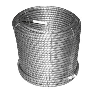 Cablu troliu otel 6x25 Ø 11mm inima metalica batuta 50m/rola - Img 3