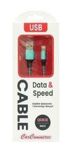 Cablu USB A 2.0 / Iphon 2,4A 1m - Img 2