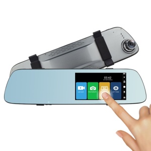 Camera auto DVR PNI Voyager S2000 Full HD incorporata in oglinda retrovizoare 1080P 170 grade, 5 inch, touchscreen IPS, aplicat pe oglinda retrovizoare si camera de mers inapoi 120 grade VGA, mod noap - Img 4