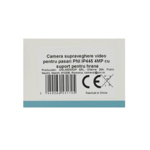 Camera supraveghere video pentru pasari PNI IP445 4MP cu suport pentru hrana - Img 5