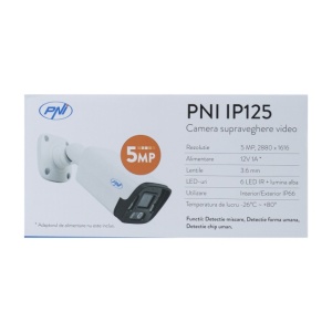 Camera supraveghere video PNI IP125 cu IP, 5MP, H.265, ONVIF, de exterior si interior IP66, detectie umana, detectie miscare - Img 8