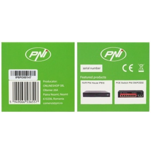 Camera supraveghere video PNI IP8POE, 8MP, 4K, D-WDR, 4.0mm, 6 LED-uri, IP66, alb - Img 3