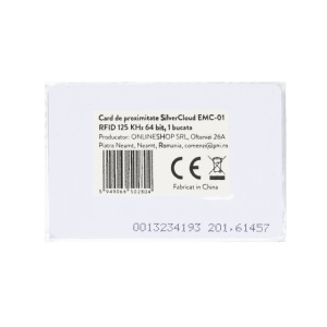 Card de proximitate SilverCloud EMC-01 RFID 125 KHz 64 bit, 1 buc - Img 6