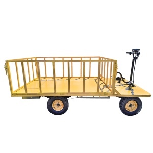 Carucior platforma electrica transport marfa 800W, 40V, 2.5x1.25m sarcina maxima 1000Kg THOR - Img 2