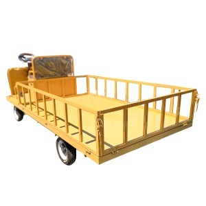 Carucior platforma electrica transport marfa cu bancheta si obloane 1200W, 60V, 2.5x1.25m sarcina maxima 1000Kg THOR - Img 3