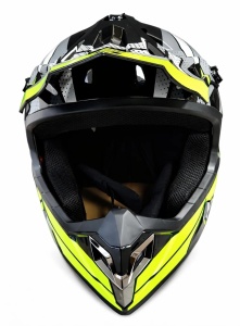 Casca ATV / Enduro SNON XL (gri+verde) - Img 2