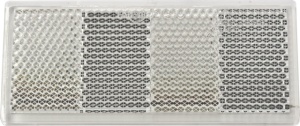Catadioptru reflectorizant dreptunghiular alb DOBPLAST