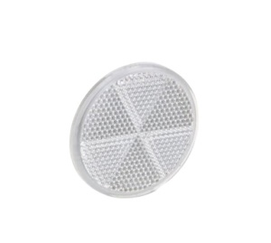 Catadioptru reflectorizant rotund alb fi 60 mm