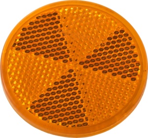 Catadioptru reflectorizant rotund portocaliu fi60 DOBPLAST