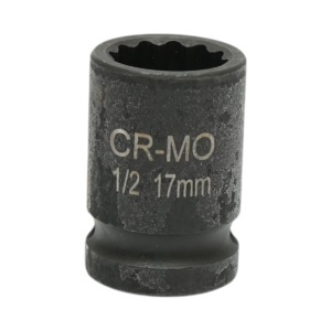 Cheie tubulara de impact bihexagonala 17mm, 38mm, patrat 1/2 inch Cr-Mo Breckner Germany