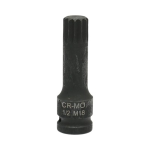 Cheie tubulara de impact bit spline M18, 78mm, patrat 1/2 inch Cr-Mo Breckner Germany