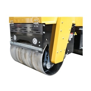 Cilindru compactor 1000kg cu tamburi 1x800mm, 1x740mm si motor diesel 9CP, pornire electrica - Img 4