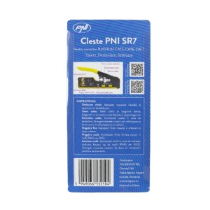 Cleste PNI SR7 pentru taiat, dezizolat cablu si sertizat mufe RJ12, RJ45 CAT5, CAT6, CAT7 CAT8 - Img 8